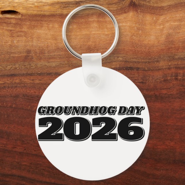 Porte-clés Groundhog Day 2026 (Verso)