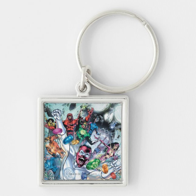 Porte-clés Groupe Corp avec anneaux (Devant)