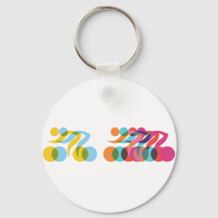Porte-clés Groupe cycliste cool et design unique