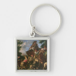 Porte-clés Groupe de bergers avec un cheval