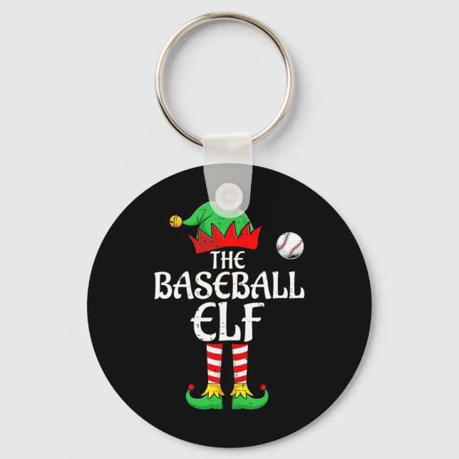 Porte-clés Groupe de jumelage des elfes de baseball Noël S (Recto)