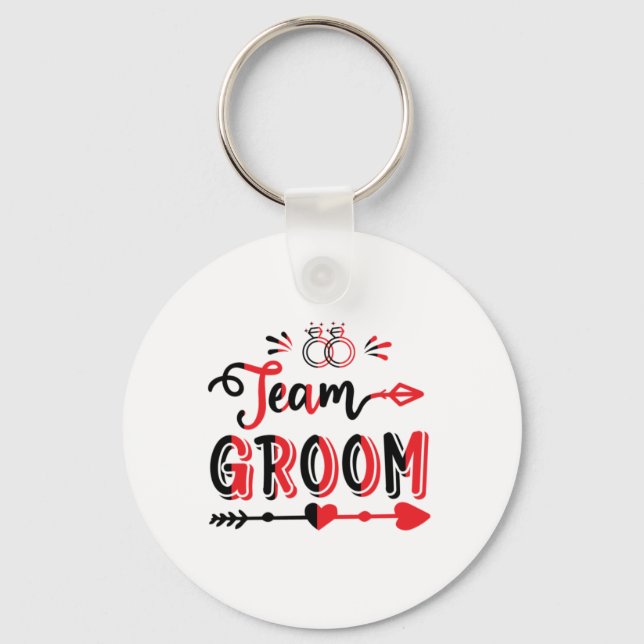 Porte-clés Groupe d'équipe de cadeaux mariage (Recto)