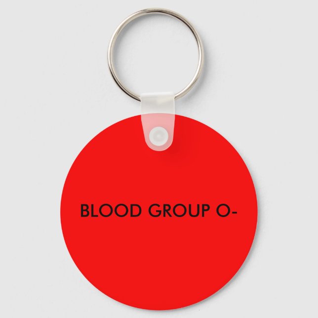 PORTE-CLÉS GROUPE DU SANG O- (Recto)