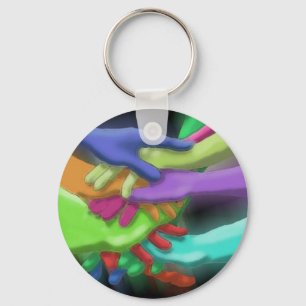 Porte-clés GROUPE porte - clé NEON AMIS MAINS DE L'ÉQUIPE PIQ