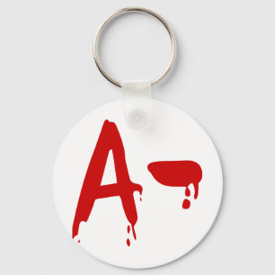Porte-clés Groupe sanguin A - Hôpital d'horreur négatif