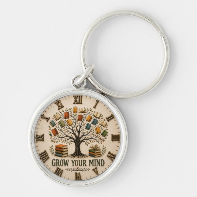 Porte-clés Grow Your Mind Book  Reading Teacher Gift (Devant)