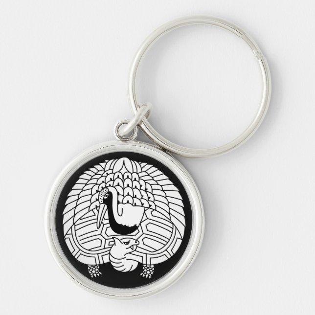 Porte-clés Grue et tortue (Devant)