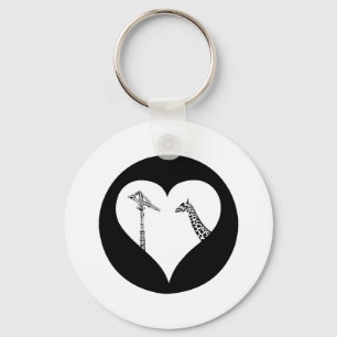 Porte-clés Grues d'amour de girafes