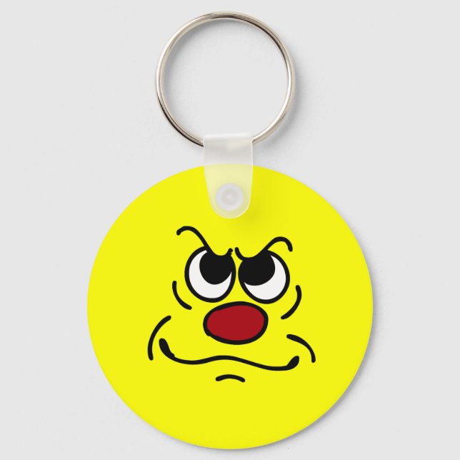 Porte-clés Grumpey face Fed up (Recto)