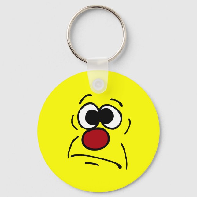 Porte-clés Grumpey face malchanceux (Recto)