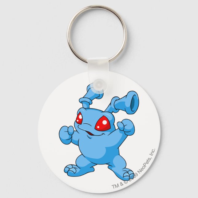 Porte-clés Grundo bleu (Recto)