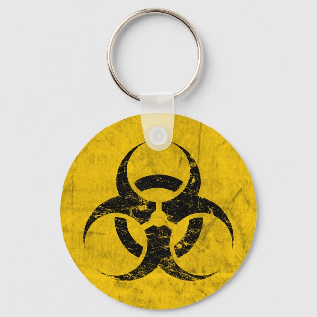 Porte-clés Grunge Biodanger Personnalisable (Recto)