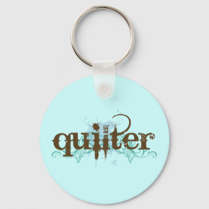 Porte-clés Grunge Blue Quilter Cadeau