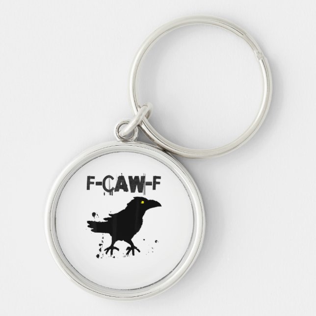 Porte-clés Grunge Coffee F Caw F Crow Humor Creative Style (Devant)