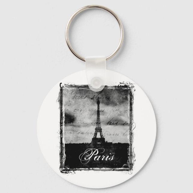 Porte-clés Grunge Edge Texté Paris (Recto)