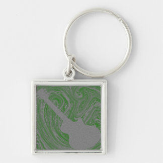 Porte-clés Grunge Guitare Porte - clé, Vert