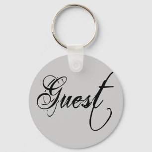 Porte-clés Grunge Naughy Script - Invité Noir