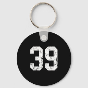 Porte-clés Grunge White Number Jersey Uniform Player Ventilat