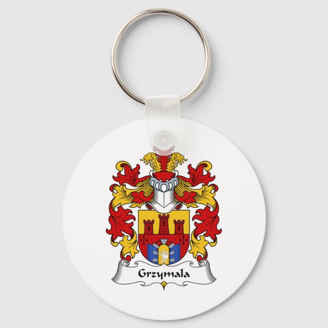 Porte-clés Grzymala Family Crest (Recto)