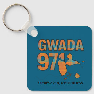 Porte-clés Guadeloupe 971 Gwadaland - Voyage Antilles