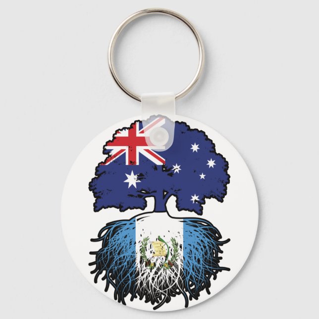 Porte-clés Guatemala Australie arbre de l'Australie (Recto)