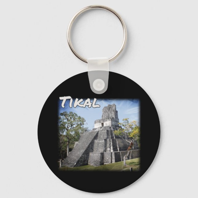 Porte-clés Guatemala Tikal Ruines Temple (Recto)