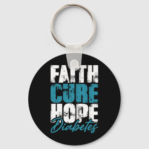 Porte-clés Guerrier diabétique Don Faith Cure Hope Diabetes A