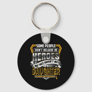 Porte-clés Guerrier du cancer de l'enfance - Je porte de l'or