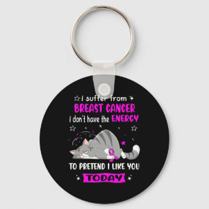 Porte-clés Guerrier du cancer du sein Je souffre du cancer du