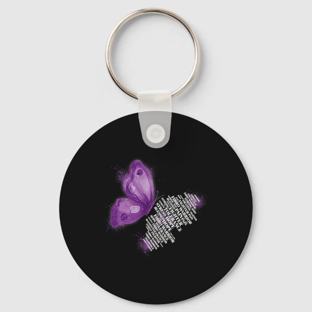 Porte-clés Guerrier Fibromyalgie Sensibilisation Femmes Beurr (Recto)