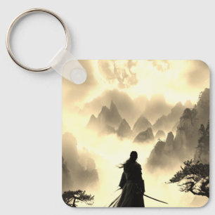 Porte-clés Guerrier solitaire à Sepia
