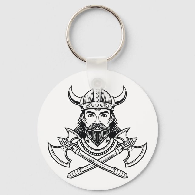 Porte-clés guerrier viking (Recto)