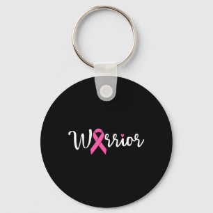 Porte-clés Guerrière du cancer du sein Ruban rose de sensibil