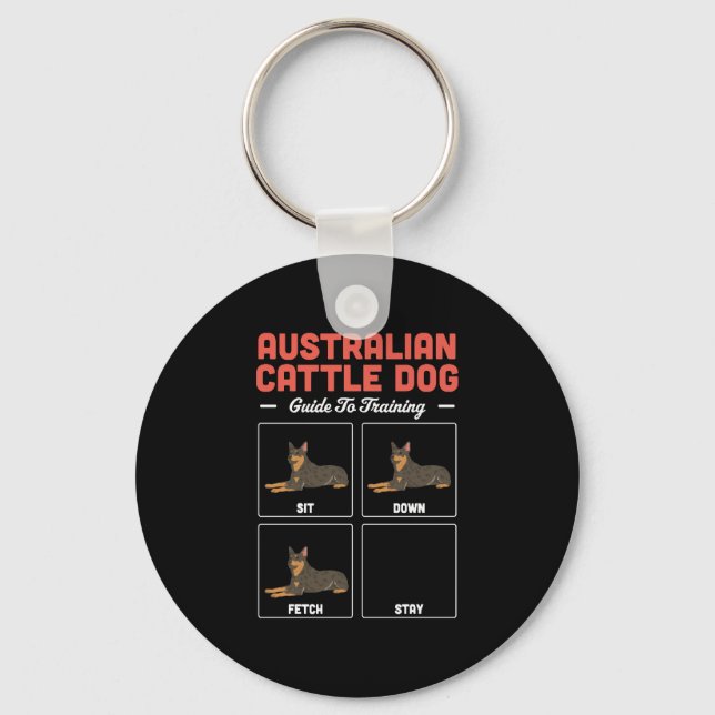 Porte-clés Guide D'Entraînement Du Chien De Bataille Australi (Recto)