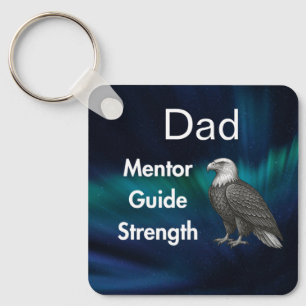 Porte-clés Guide Papa clé pendentif Force & Cœur Aigle
