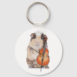 PORTE-CLÉS GUINEA PIG CELLO PLAYER