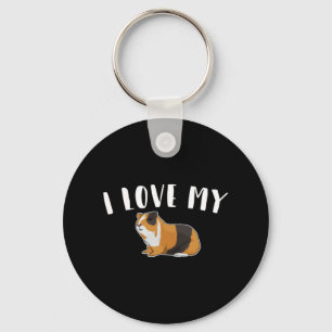Porte-clés Guinea Pig - I Love My Guinea Pig