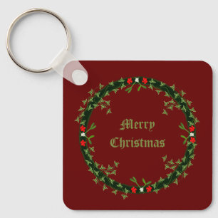 Porte-clés Guirlande de Noël gothique personnalisée