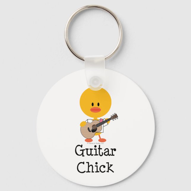 Porte-clés Guitar Chick Keychain (Recto)