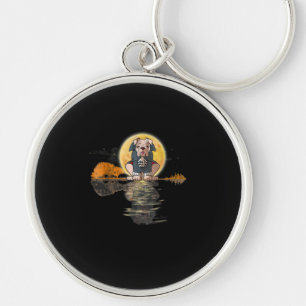 Porte-clés Guitar Lake Halloween effrayant anglais Bulldog av