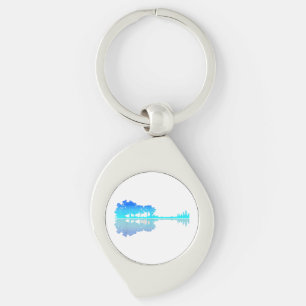 Porte-clés Guitar Lake Shadow Love Guitare Musicien