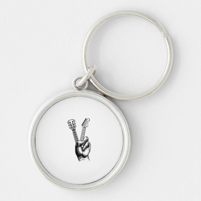 Porte-clés Guitar Lover | Say Hi Guitar (Devant)