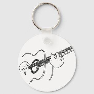 Porte-clés guitare acoustique