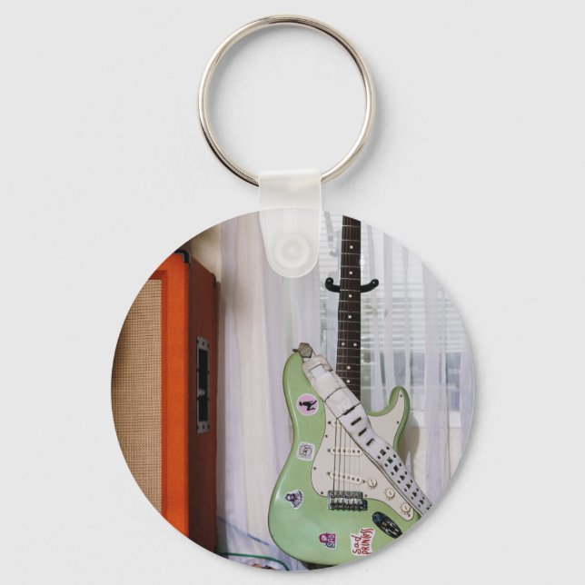 Porte-clés Guitare acoustique géniale (Recto)