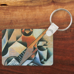Porte-clés Guitare (Banjo) et Lunettes, Juan Gris, Art Vintag