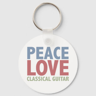 Porte-clés Guitare classique Peace Love