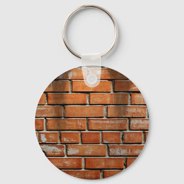 Porte-clés Guitare contre mur de briques (Recto)