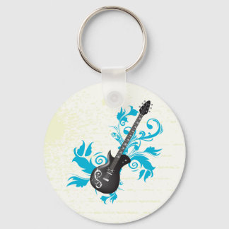 Porte-clés Guitare électrique sur produit personnalisé feuill