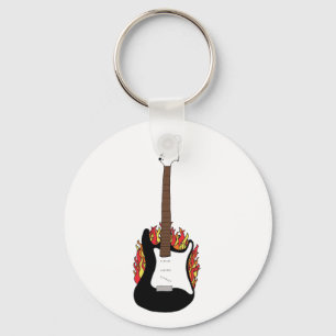 Porte-clés Guitare flamboyante
