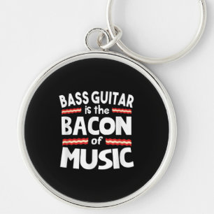 Porte-clés Guitare Lover   Basse Guitare Est Bacon De Musique